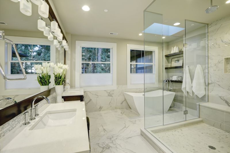 Elegant Walk-In Shower with Glass Enclosure